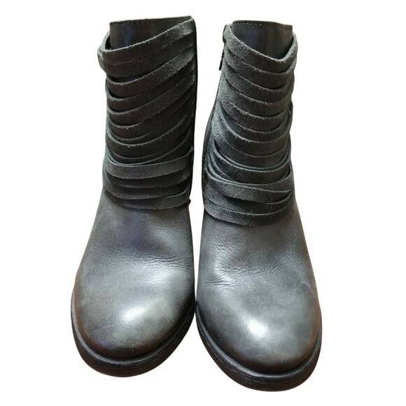 PIKOLINOS Gray Leather Ankle Boots. Size 39/US 8.5-9 - Picture 1 of 9